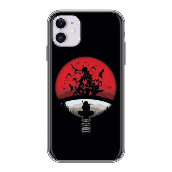 Чехол с рисунком «Итачи на черном» для iPhone 11