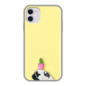 Бампер для iPhone 11 з картинкою "Песики" (Кактус на голові)