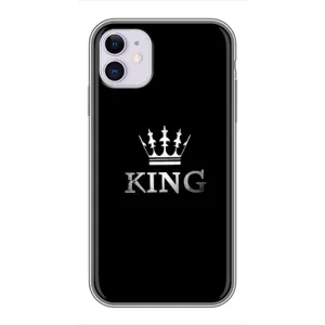 Чохол (Корона на чорному фоні) для Айфон 11 (KING)