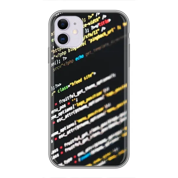 Чехол с рисунком «Код» для iPhone 11