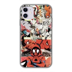 Чехол Супергерой Человека Паука на iPhone 11 (Комикс Паука)