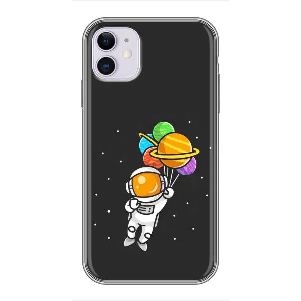 Чохол з малюнком «Космонавт з кульками» для iPhone 11 Чохол з малюнком «Космонавт з кульками» для iPhone 11