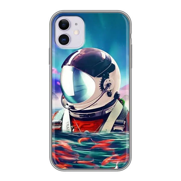 Чохол з малюнком «Космонавт у воді» для iPhone 11 Чохол з малюнком «Космонавт у воді» для iPhone 11