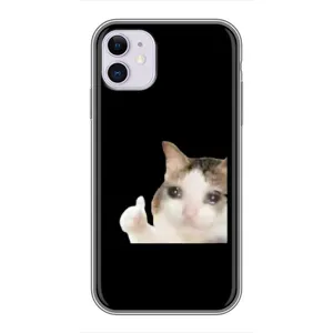 Бампер з принтом Меми для iPhone 11 (Кіт у сльозах)