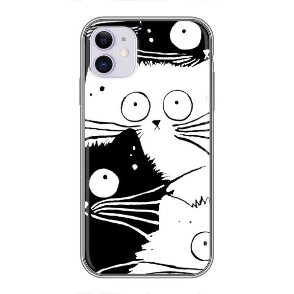 Чехол с рисунком «КОТИКИ» для iPhone 11