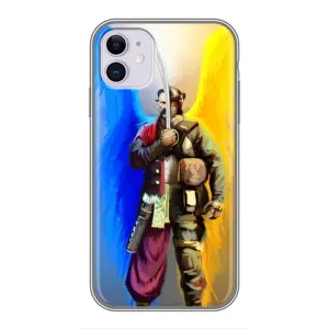 Чохол з картинкою (Патріотичний КОЗАК) на iPhone 11 (КОЗАК з крилами)