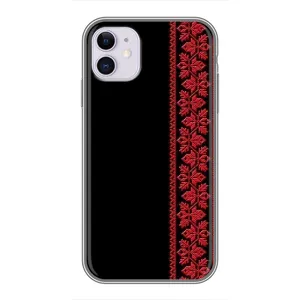 Силіконовый Чохол на iPhone 11 (Червона вишиванка)