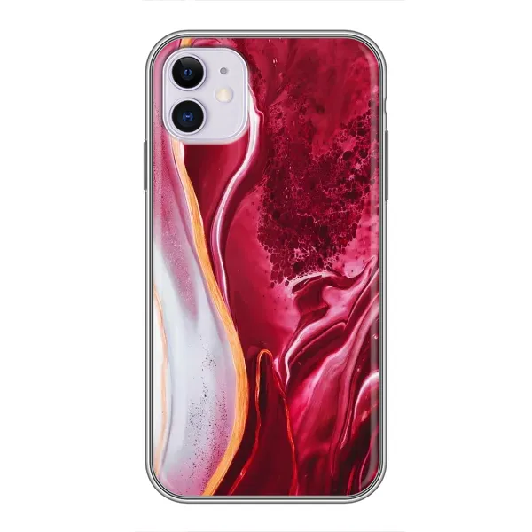 Чехол с рисунком «Красный мрамор» для iPhone 11 Чехол с рисунком «Красный мрамор» для iPhone 11