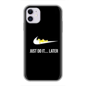 Силиконовый Чехол на iPhone 11 с картинкой Nike (Later)
