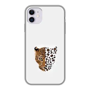 Чохол з леопардовим принтом на iPhone 11 (Леопард на білому)