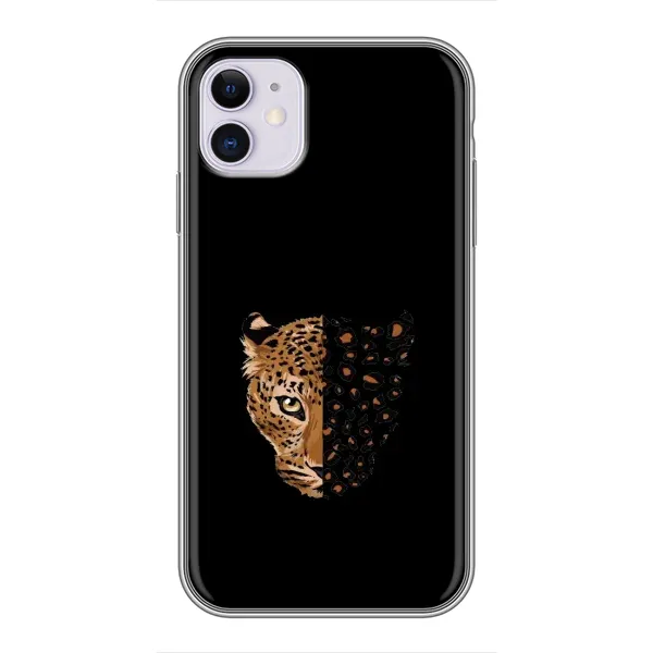 Чехол с рисунком «Леопард на черном» для iPhone 11 Чехол с рисунком «Леопард на черном» для iPhone 11