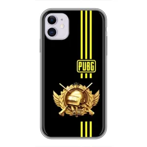 Чехол (TPU) с картинкой "Лого Пабг" на Айфон 11 (Лого PUPG)