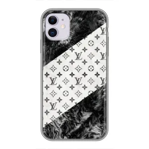 Чехол Стиль Louis Vuitton на iPhone 11 (LV на белом)
