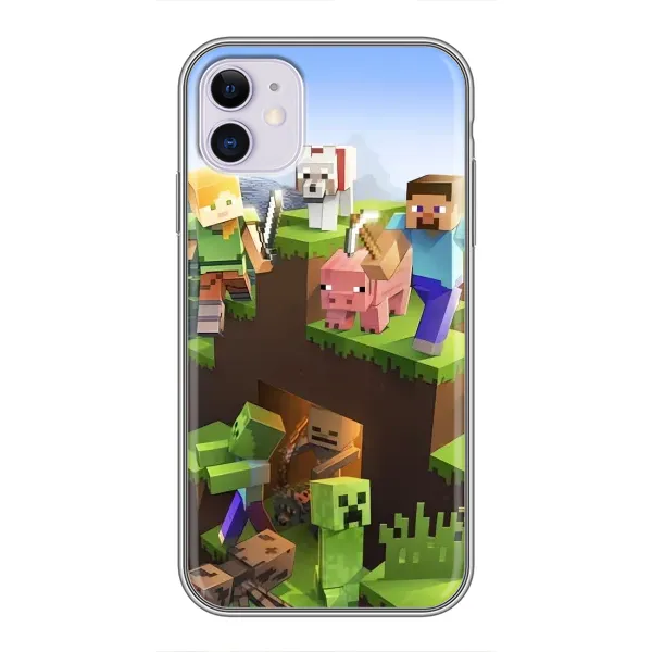 Чехол с рисунком «Майн-крафт» для iPhone 11 Чехол с рисунком «Майн-крафт» для iPhone 11