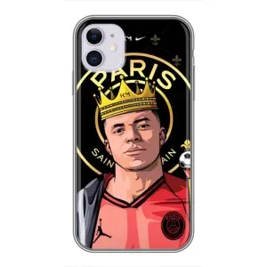 Чехол (TPU) с Футболистом на iPhone 11 (Mbappe King)