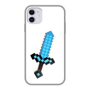 Чехлы для iPhone 11 (Персонажи Майн Крафт) (Меч)