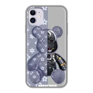 Силіконовий чохол для iPhone 11 (Ведмідь Louis Vuitton)