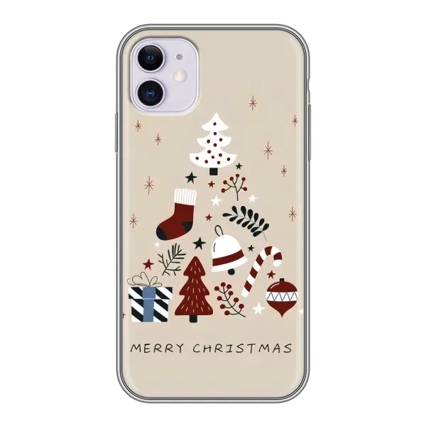 Чехол с рисунком «Merry Christmas» для iPhone 11