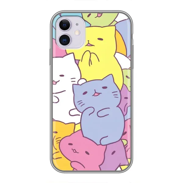 Чехол с рисунком «Милые котики» для iPhone 11