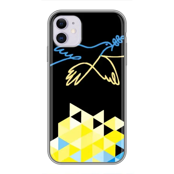 Чехол с рисунком «Мир для Украины» для iPhone 11 Чехол с рисунком «Мир для Украины» для iPhone 11