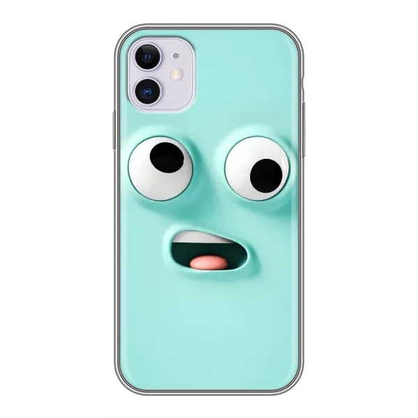 Чехол с рисунком «Забавное мятное лицо» для iPhone 11 Чехол с рисунком «Забавное мятное лицо» для iPhone 11