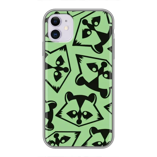 Чехол с рисунком «Мордочки Енота» для iPhone 11 Чехол с рисунком «Мордочки Енота» для iPhone 11