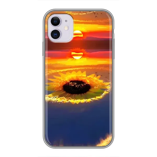 Чехол с рисунком «Небо подсолнух» для iPhone 11 Чехол с рисунком «Небо подсолнух» для iPhone 11