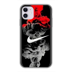 Силиконовый Чехол на iPhone 11 с картинкой Nike (Nike дым)