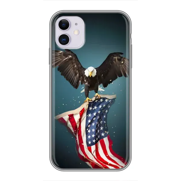 Чехол с рисунком «Орел и флаг» для iPhone 11 Чехол с рисунком «Орел и флаг» для iPhone 11