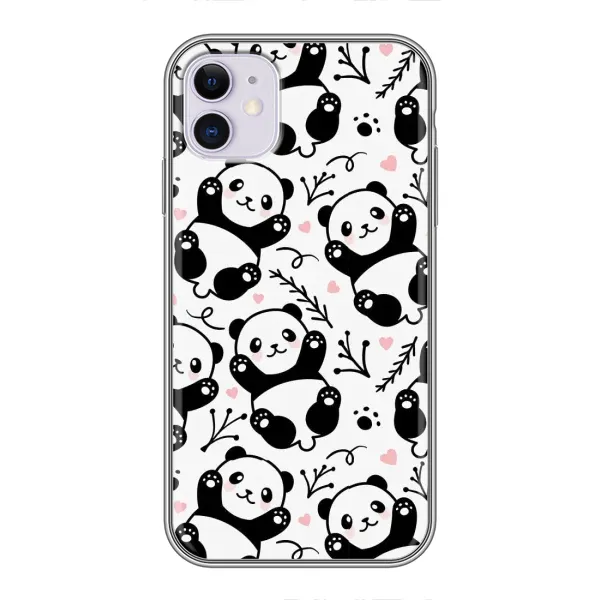 Чохол з малюнком «Пандочки» для iPhone 11 Чохол з малюнком «Пандочки» для iPhone 11