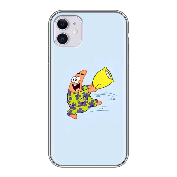 Чехол с рисунком «Патрик с подушкой» для iPhone 11
