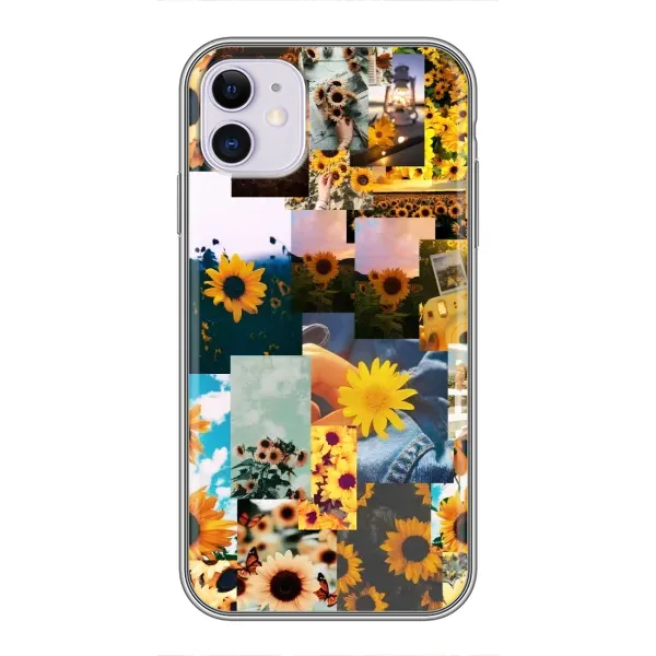 Чехол с рисунком «Подсолнуховый дизайн» для iPhone 11 Чехол с рисунком «Подсолнуховый дизайн» для iPhone 11