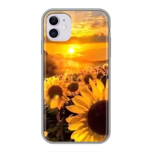 Чехол с Цветами для iPhone 11 (поле подсолнухов)