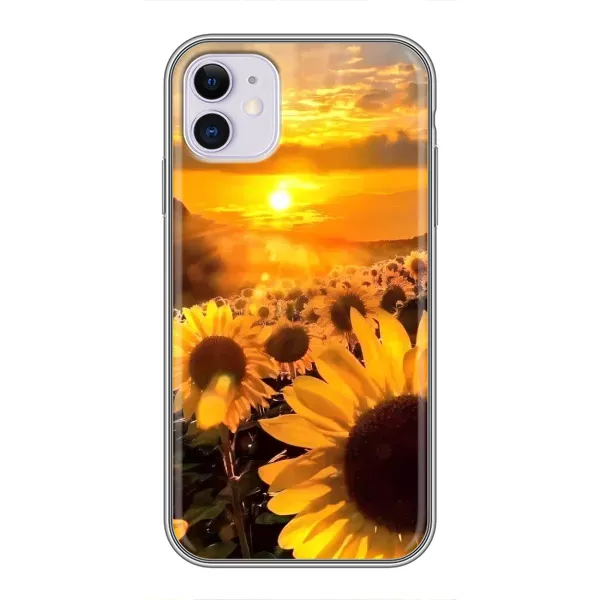 Чехол с рисунком «поле подсолнухов» для iPhone 11