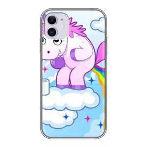 Чехол с рисунком «Радуга единорожка» для iPhone 11