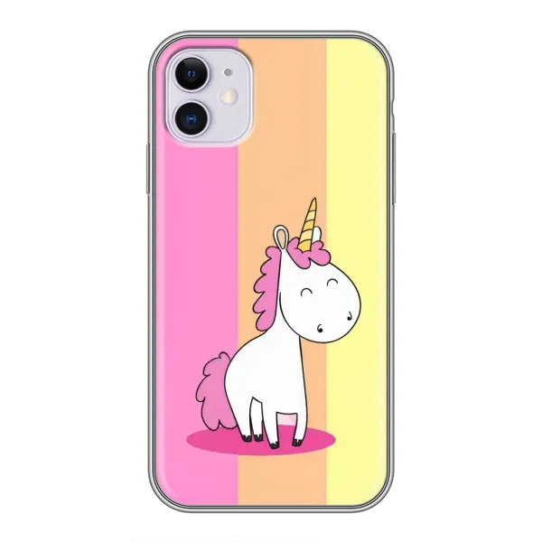 Чехол с рисунком «Радужный Единорог» для iPhone 11