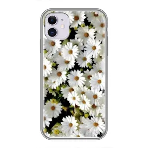 Чехол с ромашками на iPhone 11 (Рамка в ромашках)