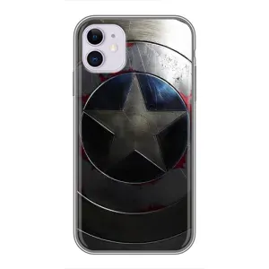 Чехол с Щитом Капитана Америки на iPhone 11 (Ретро Щит Капитана)
