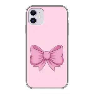 Чохол банти для iPhone 11 (Рожевий бантик)