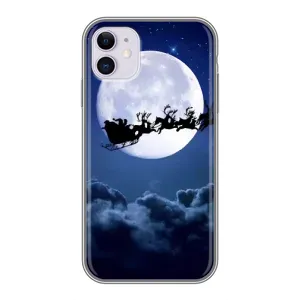 Чехол Санта Клаус для iPhone 11 (Санта - луна)