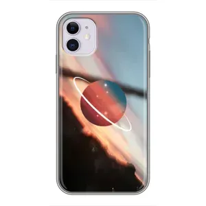 Чохол (ТПУ) з планетами на iPhone 11 (Сатурн)