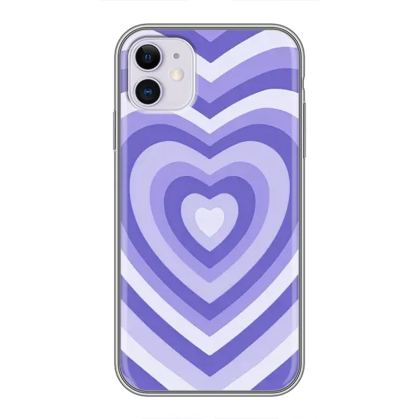 Чехол с рисунком «Сердце фиолет» для iPhone 11 Чехол с рисунком «Сердце фиолет» для iPhone 11