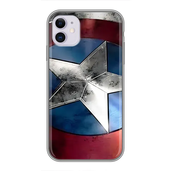 Чехол с рисунком «Щит Капитана Америки» для iPhone 11 Чехол с рисунком «Щит Капитана Америки» для iPhone 11