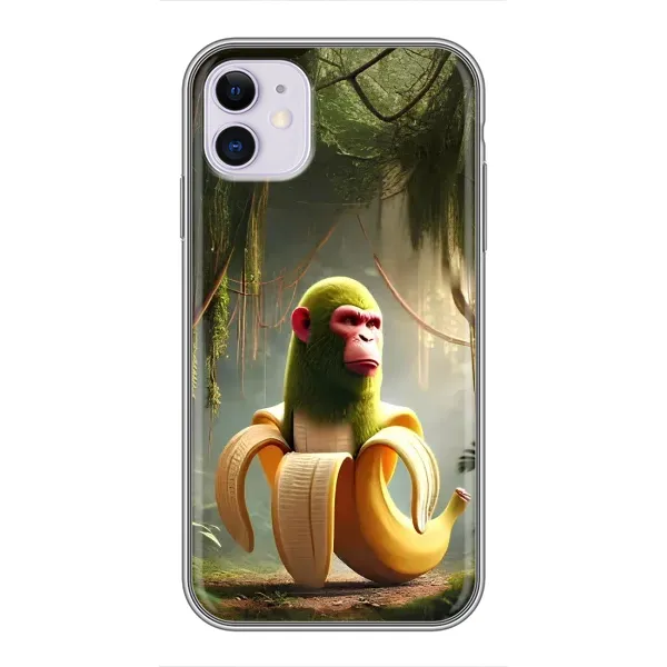 Чехол с рисунком «Шимпанзини бананини» для iPhone 11 Чехол с рисунком «Шимпанзини бананини» для iPhone 11