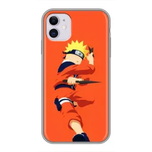 Чехлы с принтом Наруто на iPhone 11 (Силуэт Наруто)