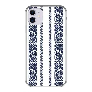 Силіконовый Чохол на iPhone 11 з картинкой Вишиванки (Синя вишиванка)