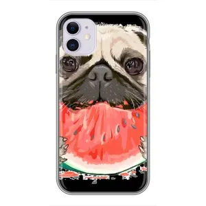 Чохол (ТПУ) Милі песики для iPhone 11 (Смішний Мопс)