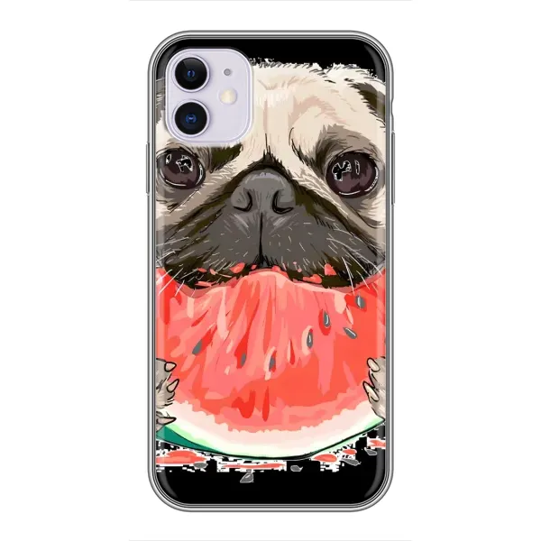 Чехол с рисунком «Смешной Мопс» для iPhone 11 Чехол с рисунком «Смешной Мопс» для iPhone 11