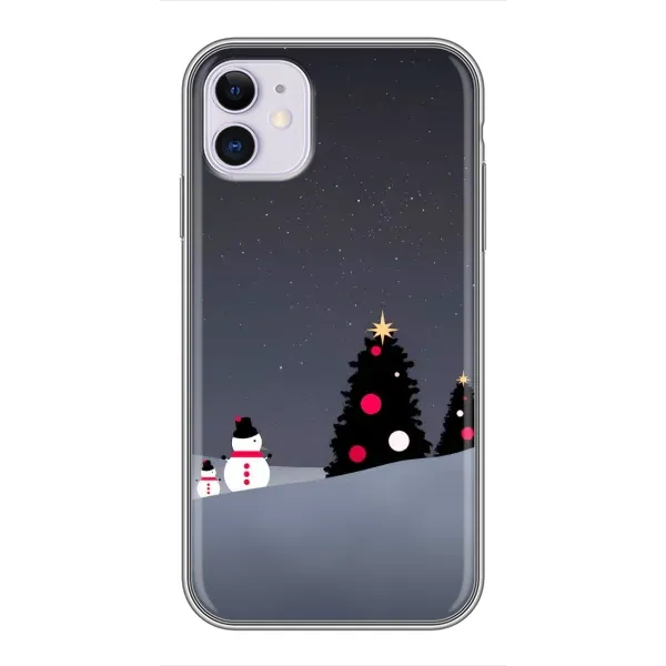 Чехол с рисунком «Снеговички» для iPhone 11 Чехол с рисунком «Снеговички» для iPhone 11