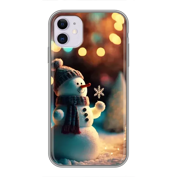 Чехол с рисунком «Снеговик праздничный» для iPhone 11 Чехол с рисунком «Снеговик праздничный» для iPhone 11